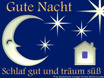 Gute Nacht Gruesse Sprüche