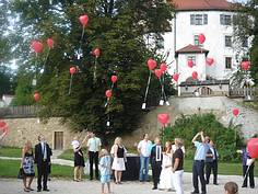 romantische Hochzeit Schloss Thierlstein Burgansicht