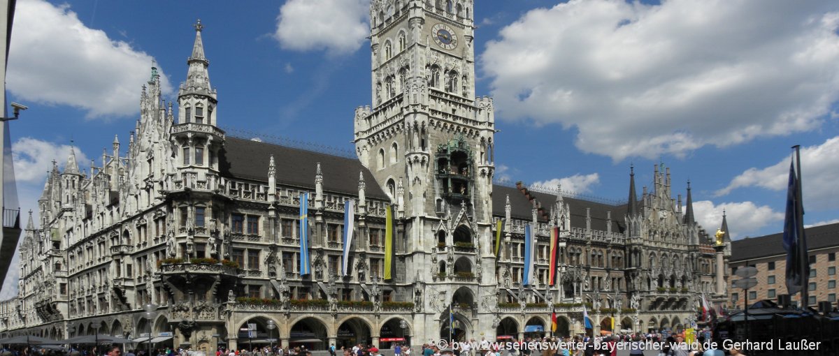 Sehenswürdigkeit in München - Marienplatz und Rathausplatz