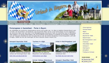 Referenzen Webdesign Portale Bayern Bayernreise Portal