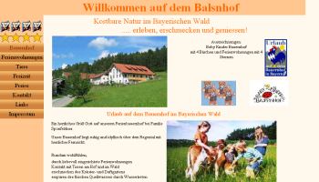 Referenzen Webdesign Ferien Urlaub Vermieter Homepage Bauernhof Urlaub Chamerau