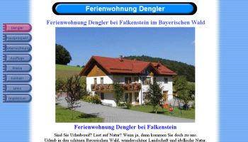 Homepage Erstellung für Vermieter von Ferienwohnungen Dengler Falkenstein